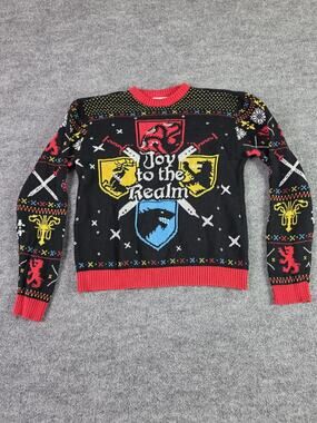 HBO Game Of Thrones Size Large Ugly Christmas Sweater Westeros Joy To The Realm